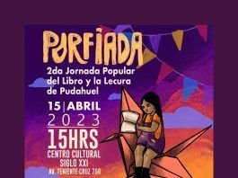 La Municipalidad de Pudahuel, encabezada por su Alcalde Ítalo Bravo Lizana, invita sus vecinos y vecinas a participar en Feria Porfiada: 2da Jornada Popular del Libro y la Lectura de Pudahuel, que se llevará a cabo este sábado 15 de abril, desde las 15:00 hrs., en el Centro Cultural Siglo XXI, ubicado en la calle Teniente Cruz #750 de esa comuna. Este evento gratuito tiene como objetivo fomentar la lectura y la cultura en la comuna, generando espacios de encuentro e intercambio para toda la población. Durante la jornada, se realizarán diversas actividades, tales como conversatorios, talleres, música en vivo, y un espacio literario para la niñez en el que participarán las bibliotecas públicas de Pudahuel.
