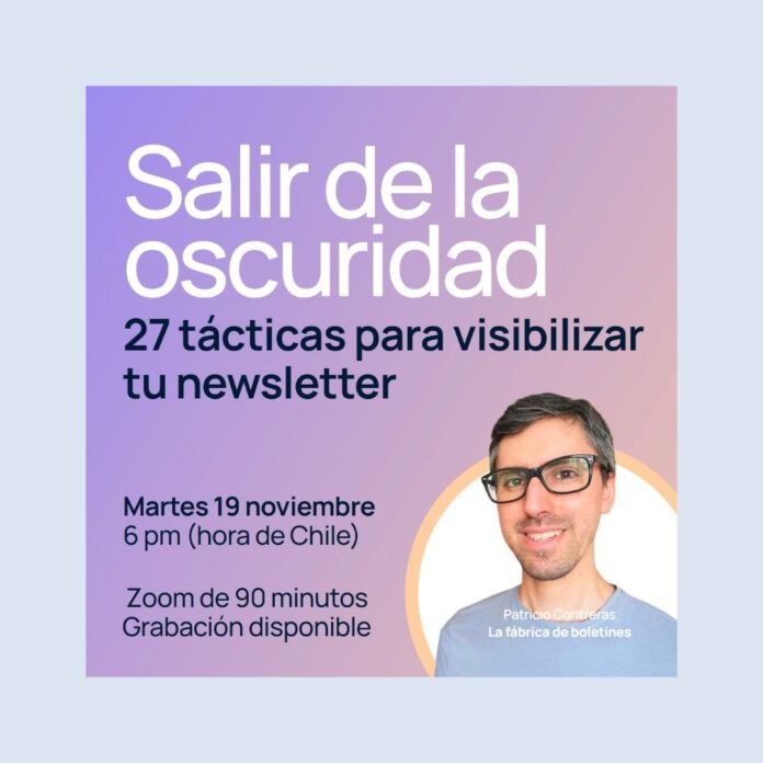 Taller salir de la oscuridad. Patricio Contreras