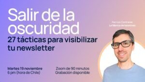 Taller salir de la oscuridad. Patricio Contreras