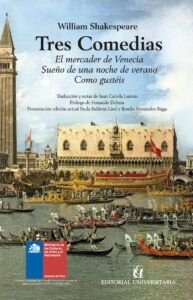 Portada Tres Comedias de Shakespeare